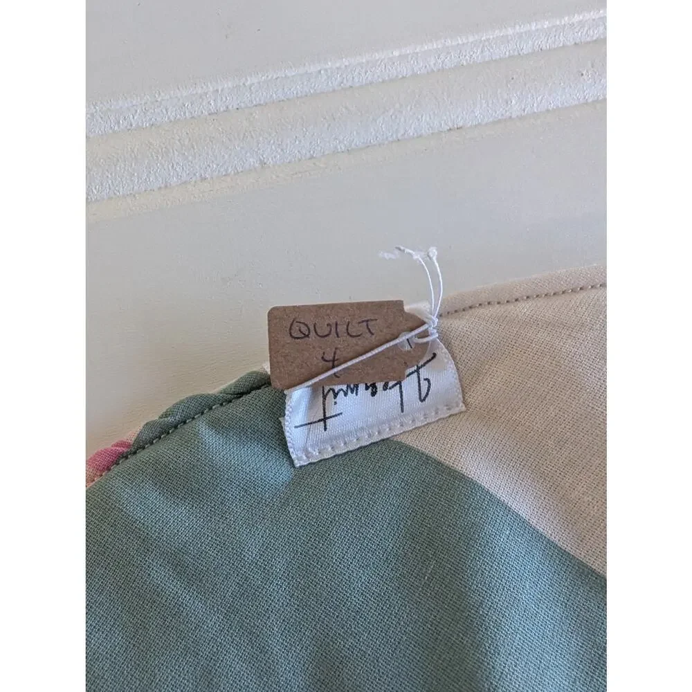 Handmade Quilted Whimsy Witch Hat - Pastel 4